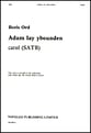 Adam Lay Ybounden SATB choral sheet music cover